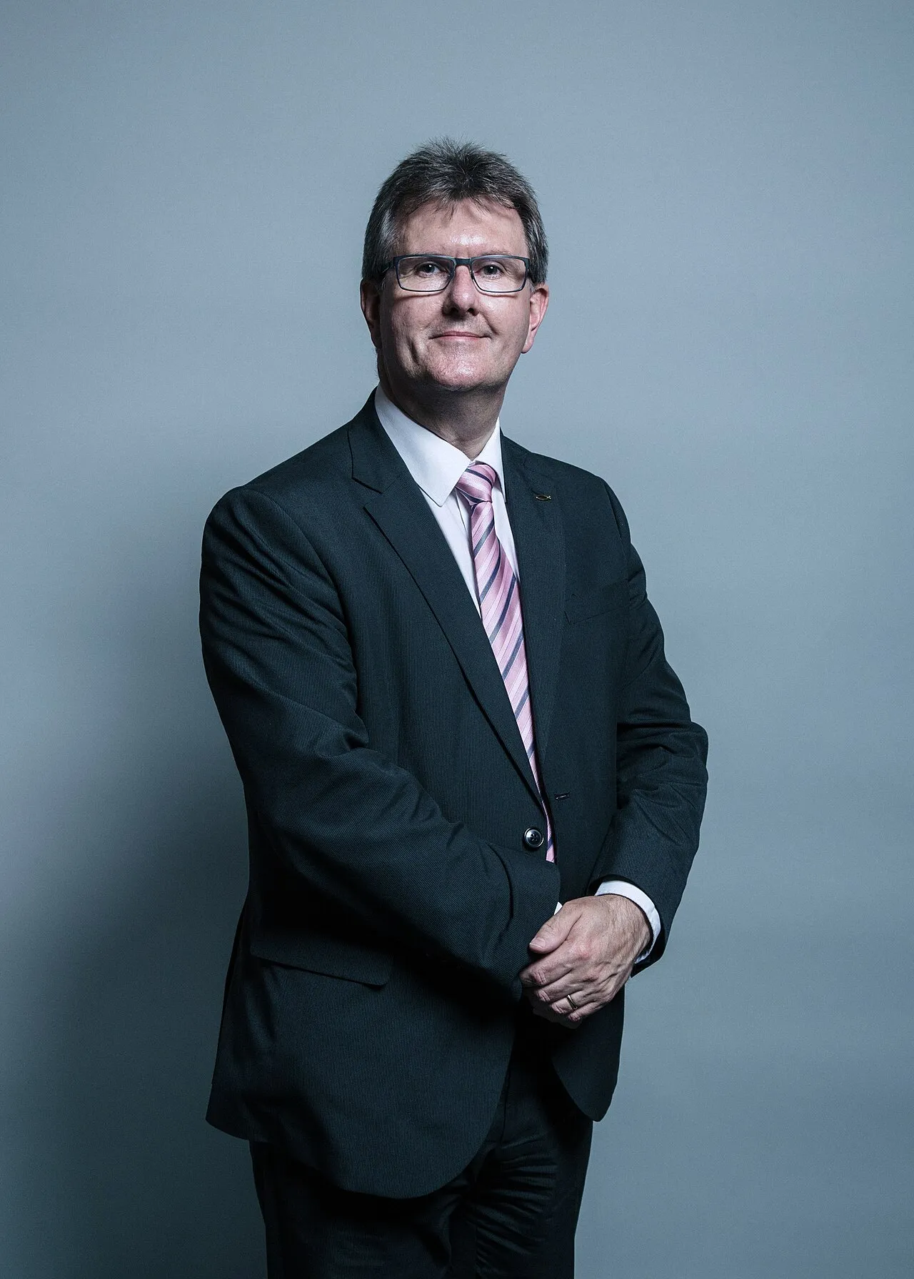 Officieel portret van Jeffrey Donaldson, voormalig DUP-leider